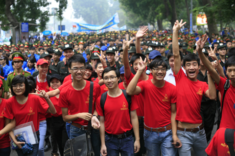 The youth show love for Hanoi